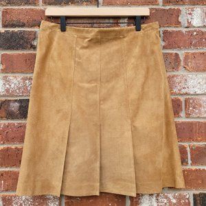 NWOT Ann Taylor LOFT Suede Leather Skirt 8